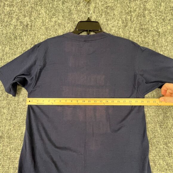 US Navy Shirt Mens Large Blue Proud Parent Military Vintage 80s Single Stitch - Picture 7 of 9